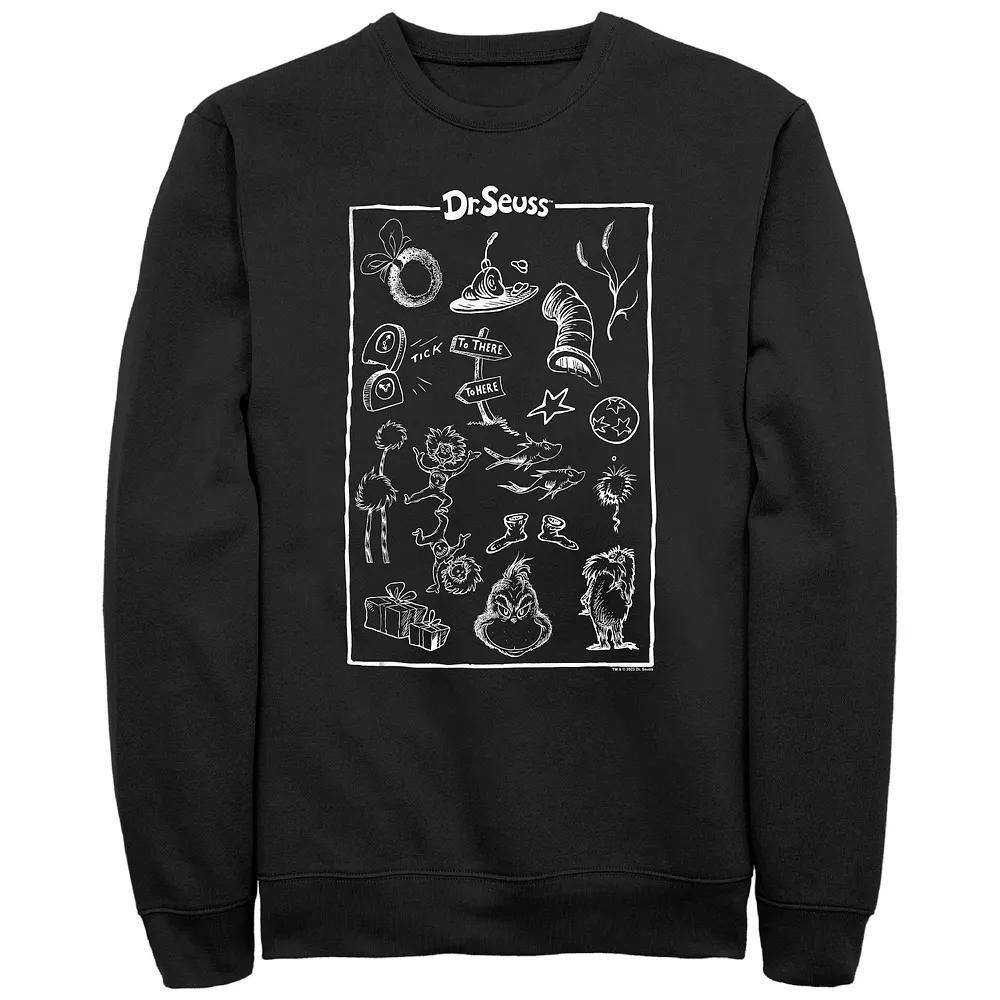 Men's Dr. Seuss Collection Graphic Fleece, Size: XL, Black Product Image