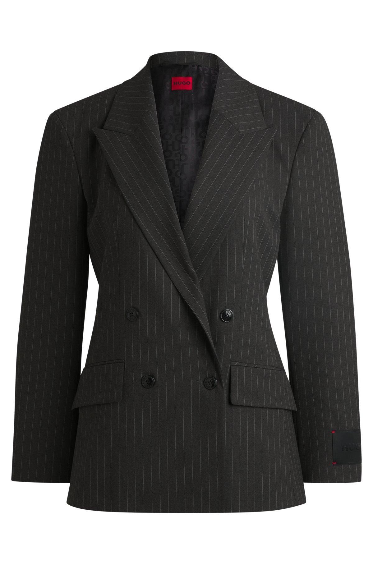 Regular-fit blazer in pinstripe stretch material Product Image