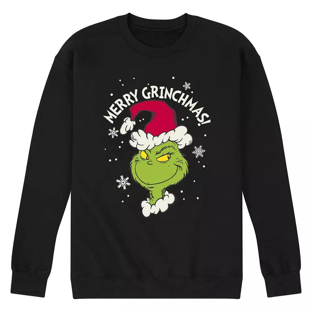 Men's Dr. Suess The Grinch Grinchmas Sweatshirt, Size: Large, Black Product Image