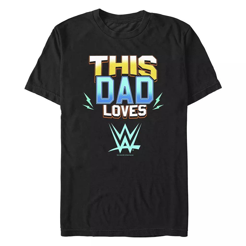 Mens This Dad Loves WWE Graphic Tee Product Image