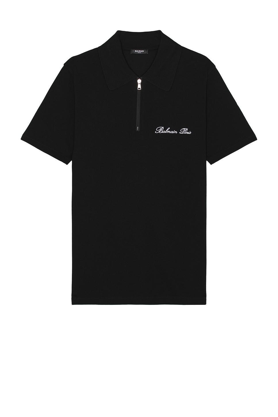 Signature Embroidered Zipped Polo Product Image