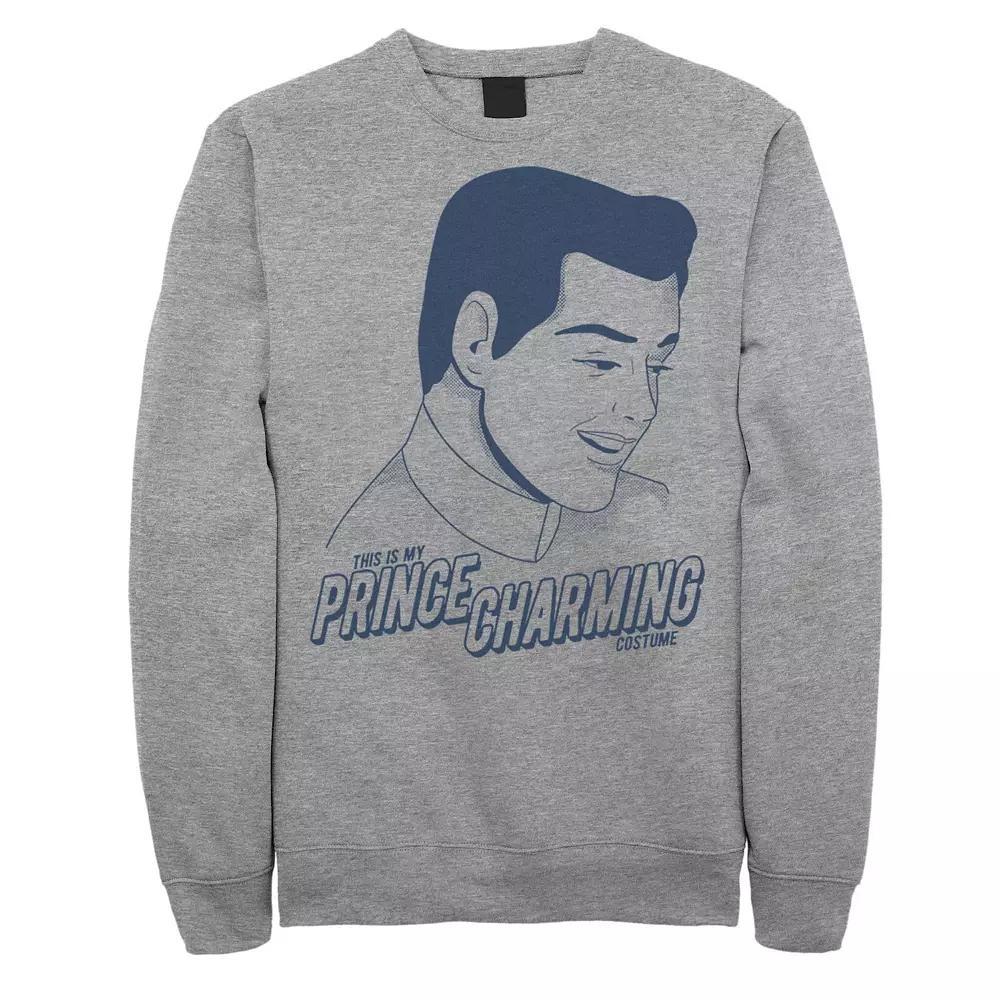 Disney's Cinderella Prince Charming Costume Men's Fleece, Size: 3XL, Athletic Grey Product Image