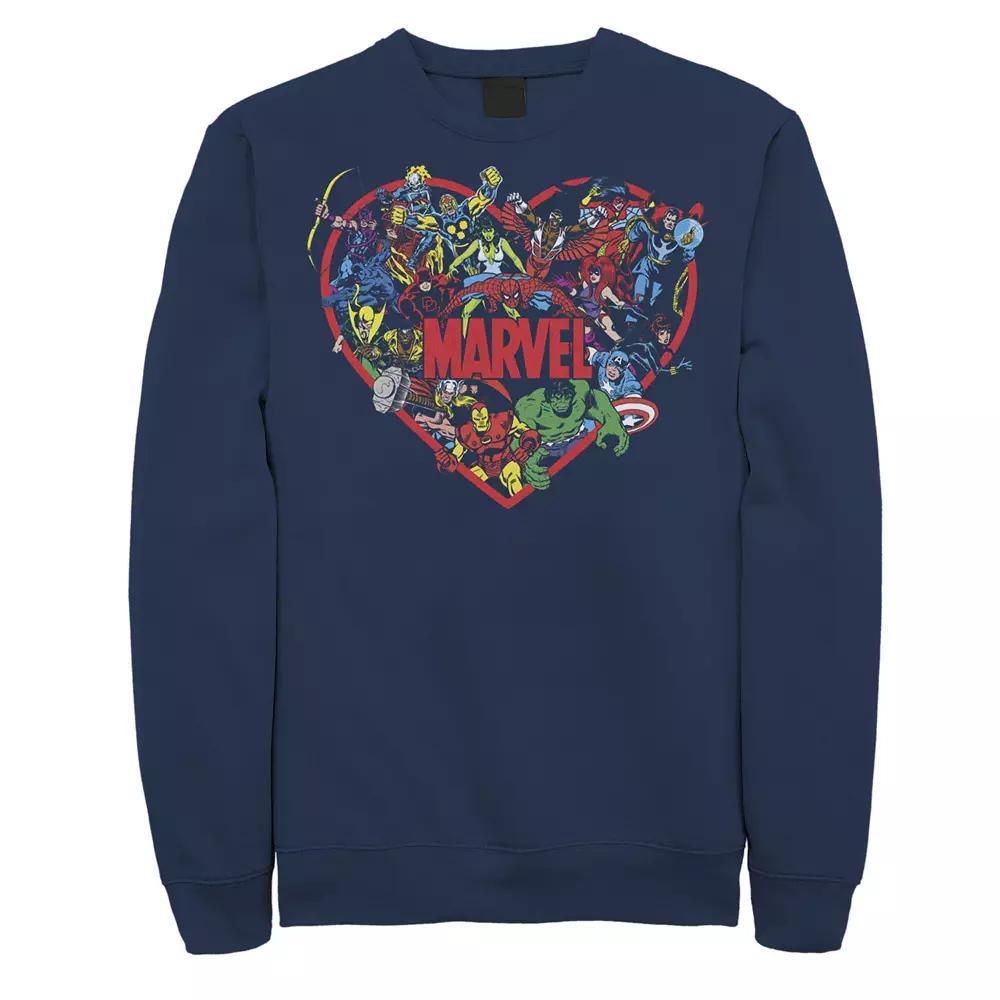 Men's Marvel Black Widow Halftone Word Stack Portrait Sweatshirt, Size: Small Product Image