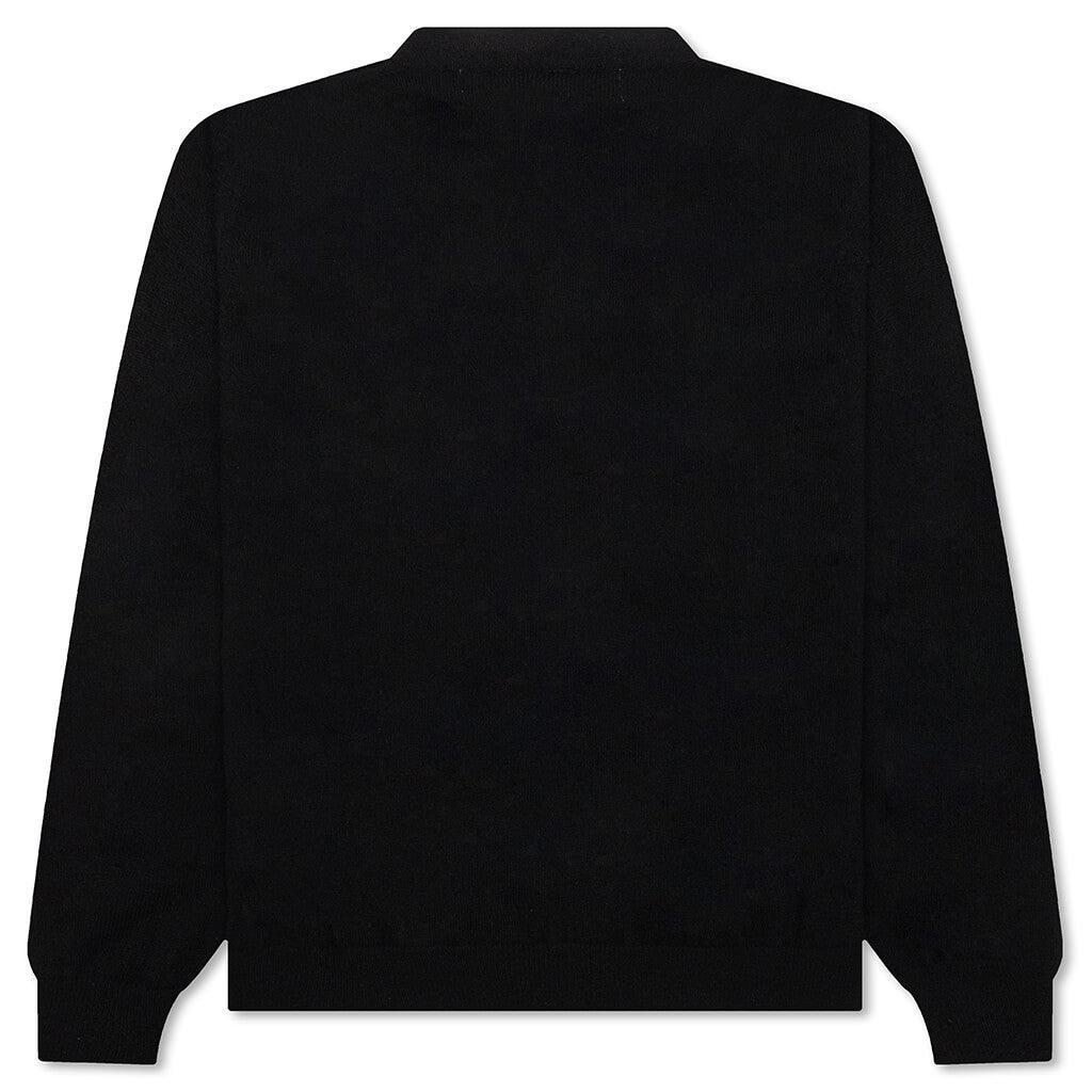 Comme des Garcons PLAY x the Artist Invader Button Cardigan - Black Male Product Image