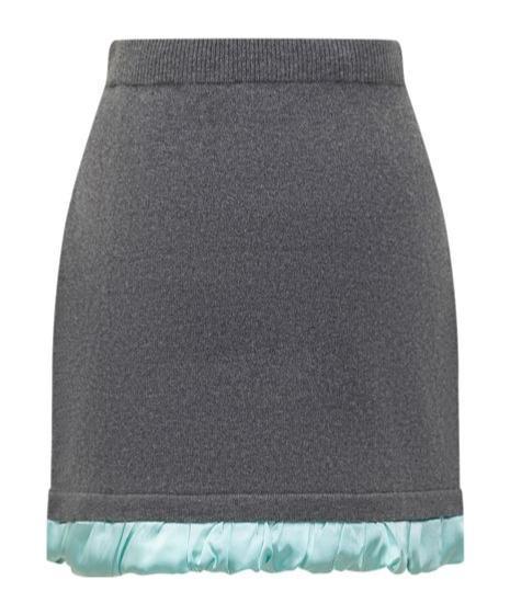 JW ANDERSON J.w. Anderson Satin Mini Skirt In Grey Product Image
