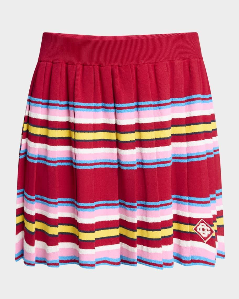 Striped Polo Logo Patch Crop Top Product Image