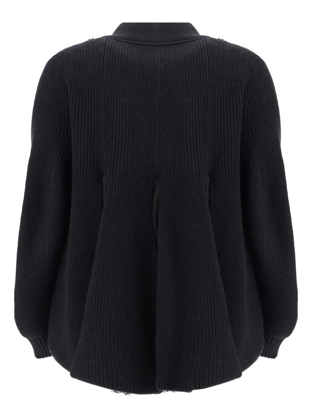 SACAI Cardigan In Black Product Image