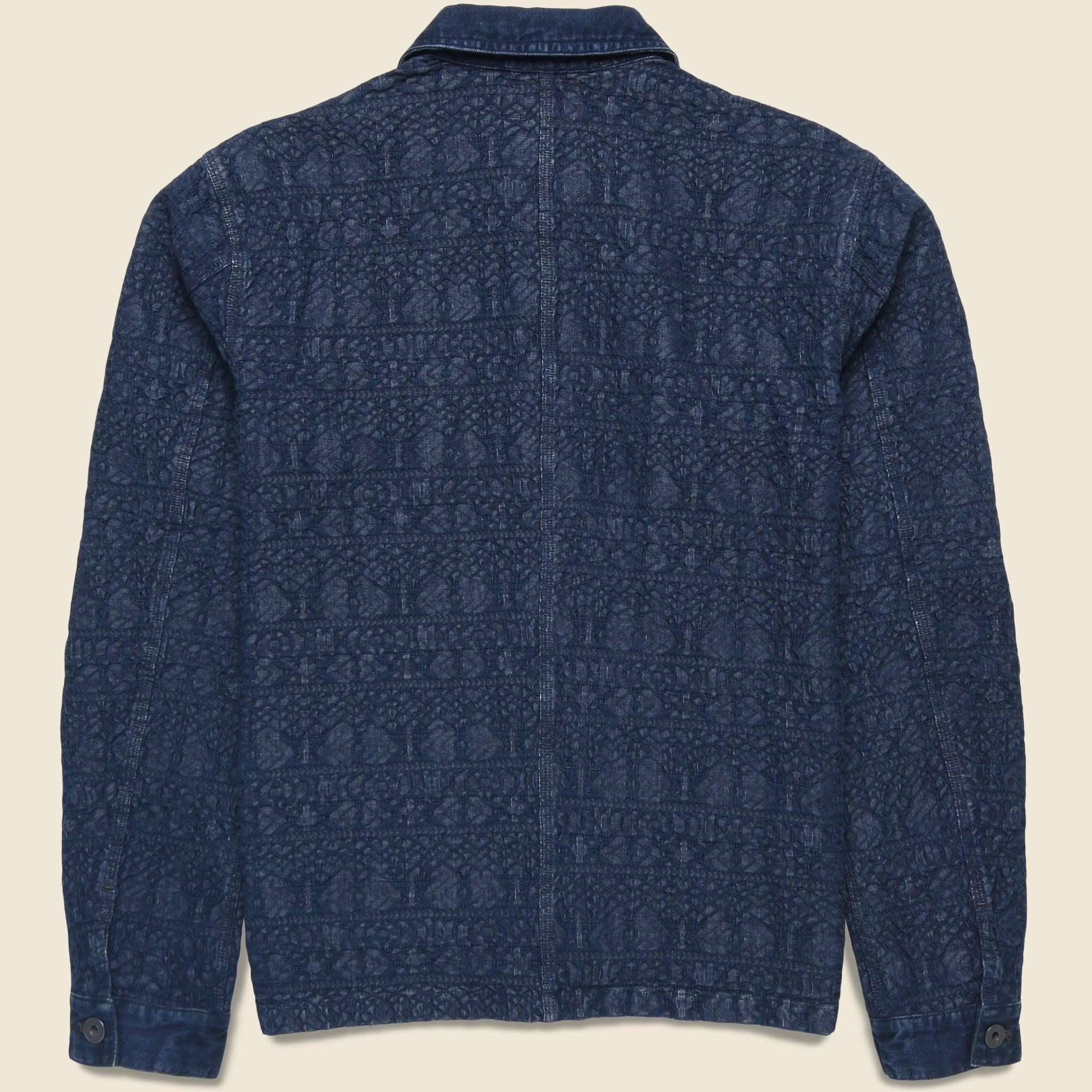 Jacquard Deck Overshirt - Indigo Product Image
