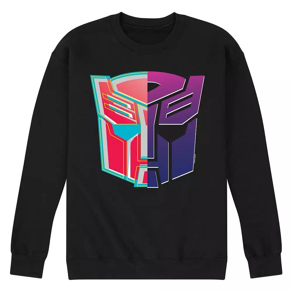 Mens Transformers Decepticons Fleece Sweatshirt Blue Product Image