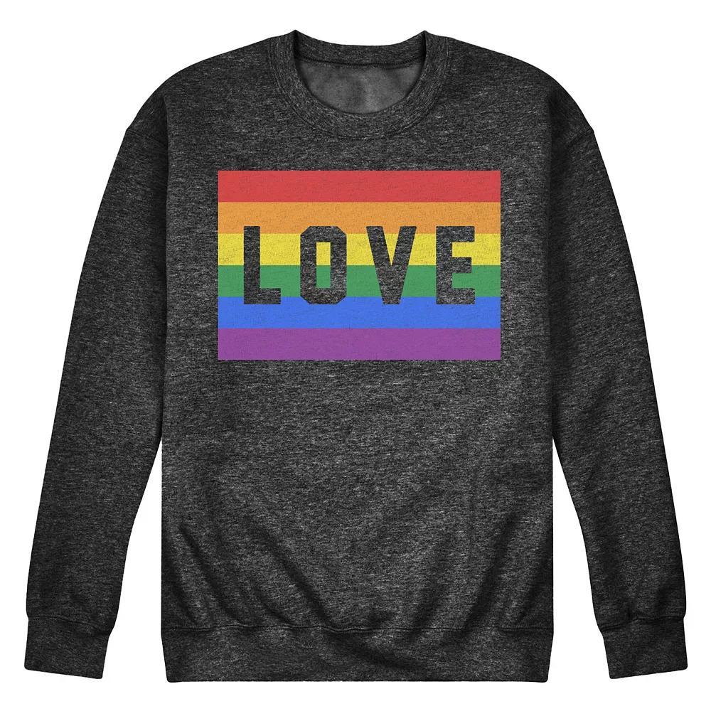 Mens California Pride Fleece Sweatshirt Heather Grey Product Image