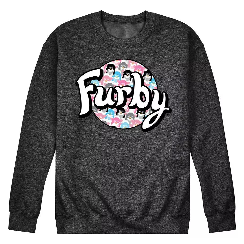 Mens Furby Logo Fleece Sweatshirt Heather Grey Product Image