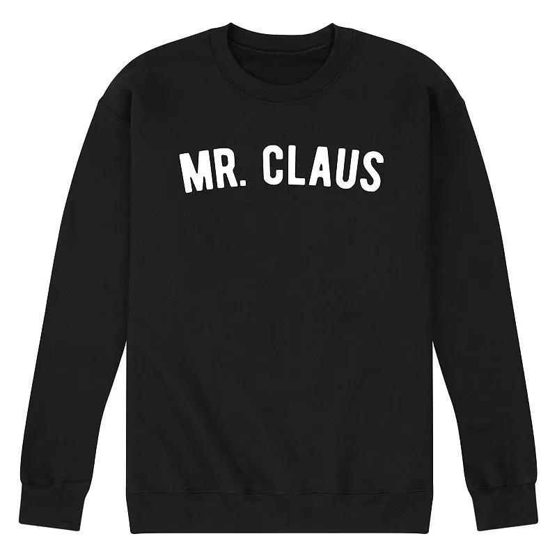 Men's Mr. Claus Sweatshirt, Size: XXL, Black Product Image