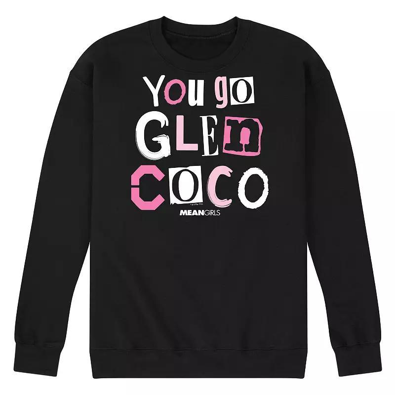 Mens Mean Girls You Go Glen Coco Fleece Sweatshirt Blue Product Image