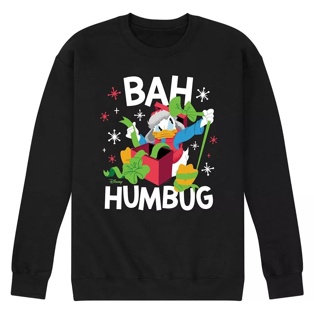 Disney's Men's Donald Duck Bah Humbug Fleece, Size: XXL, Blue Product Image