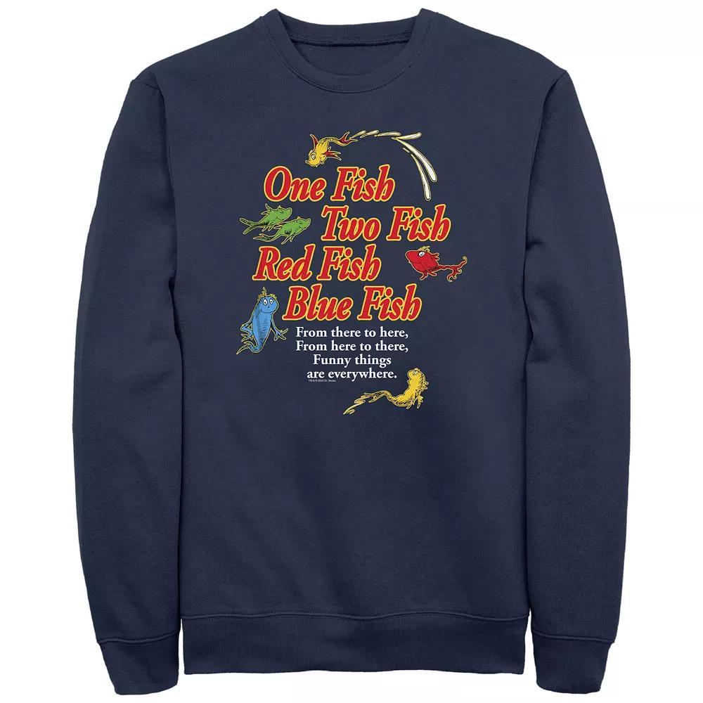 Big & Tall Dr. Seuss Grinch Wonderful Awful Idea Graphic Fleece, Men's, Size: XXL, Blue Product Image