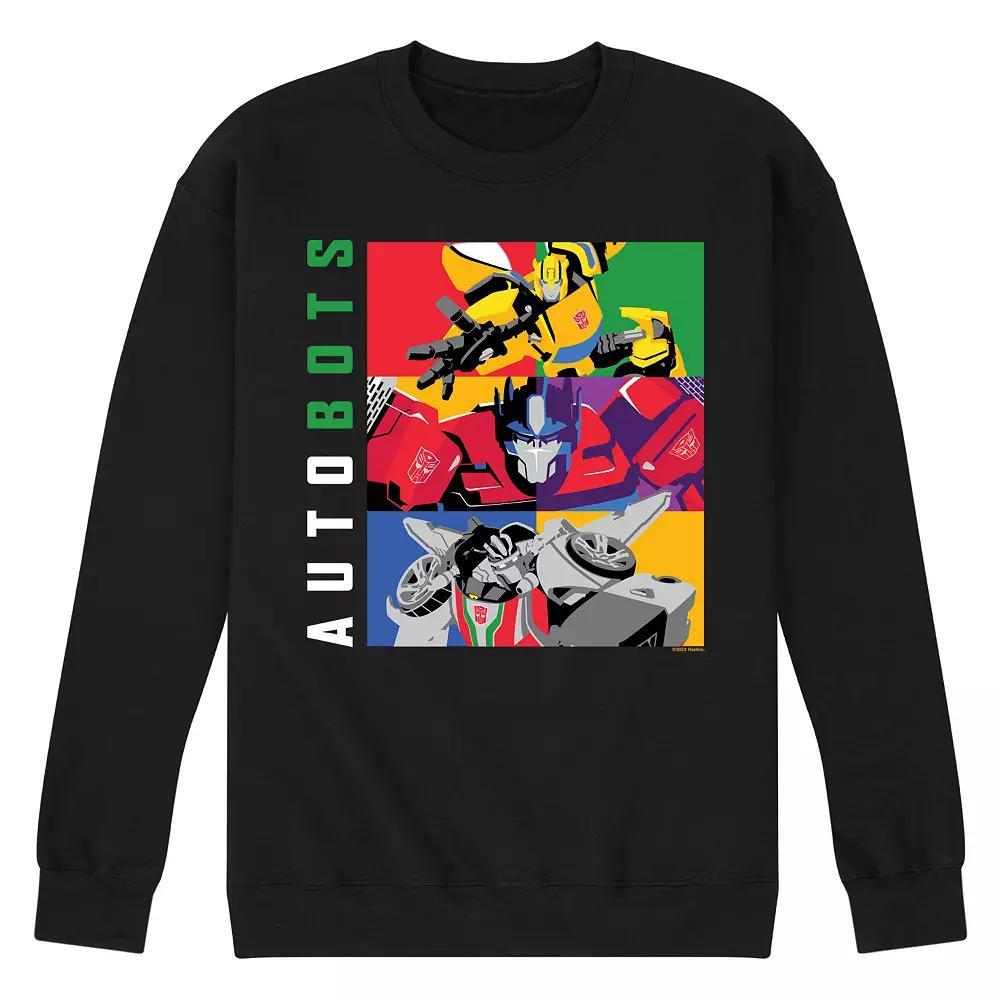 Mens Transformers Autobots Fleece Sweatshirt Blue Product Image