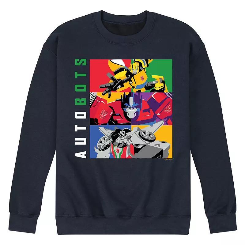 Mens Transformers Autobots Fleece Sweatshirt Blue Product Image