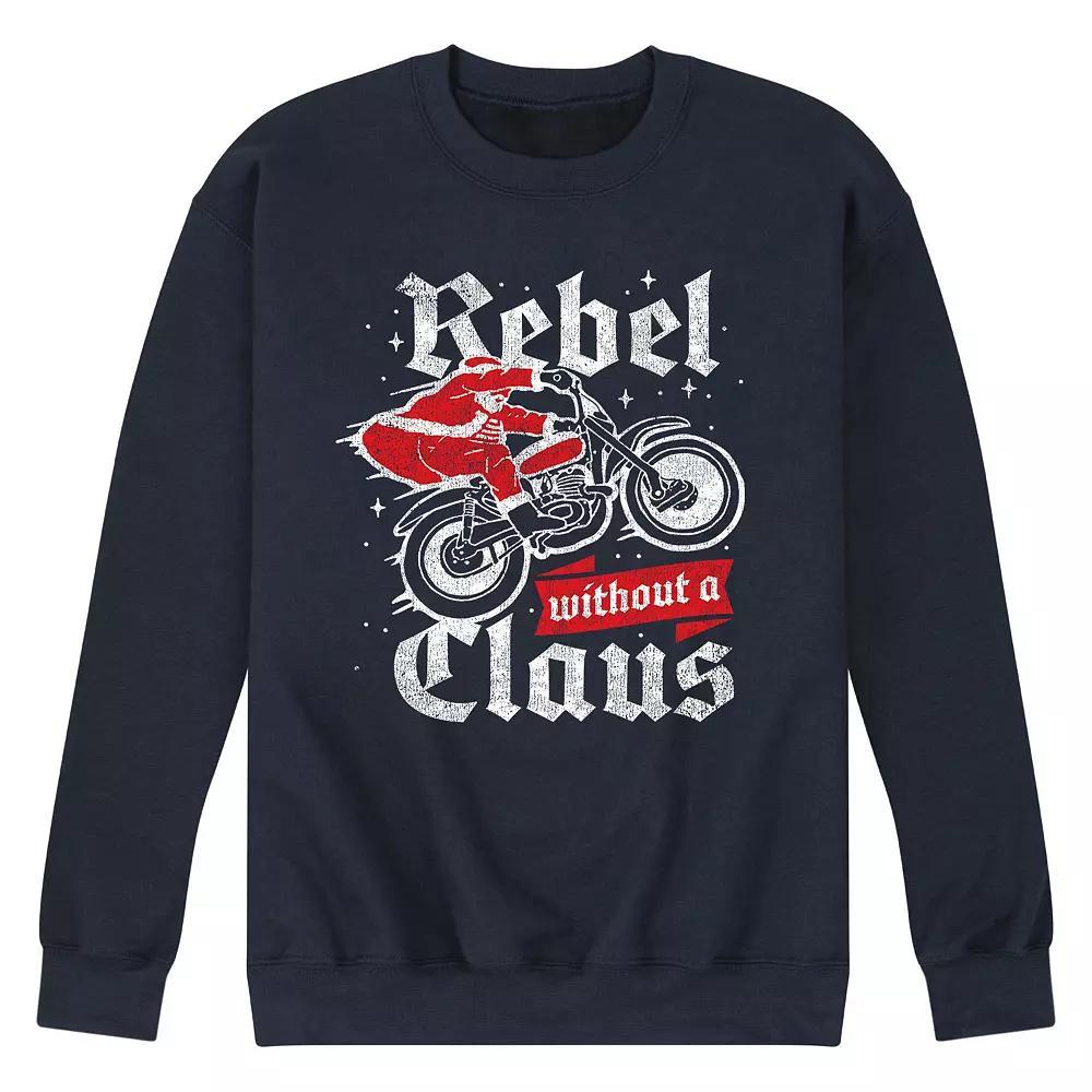 Mens Rebel Without Claus Sweatshirt Blue Product Image
