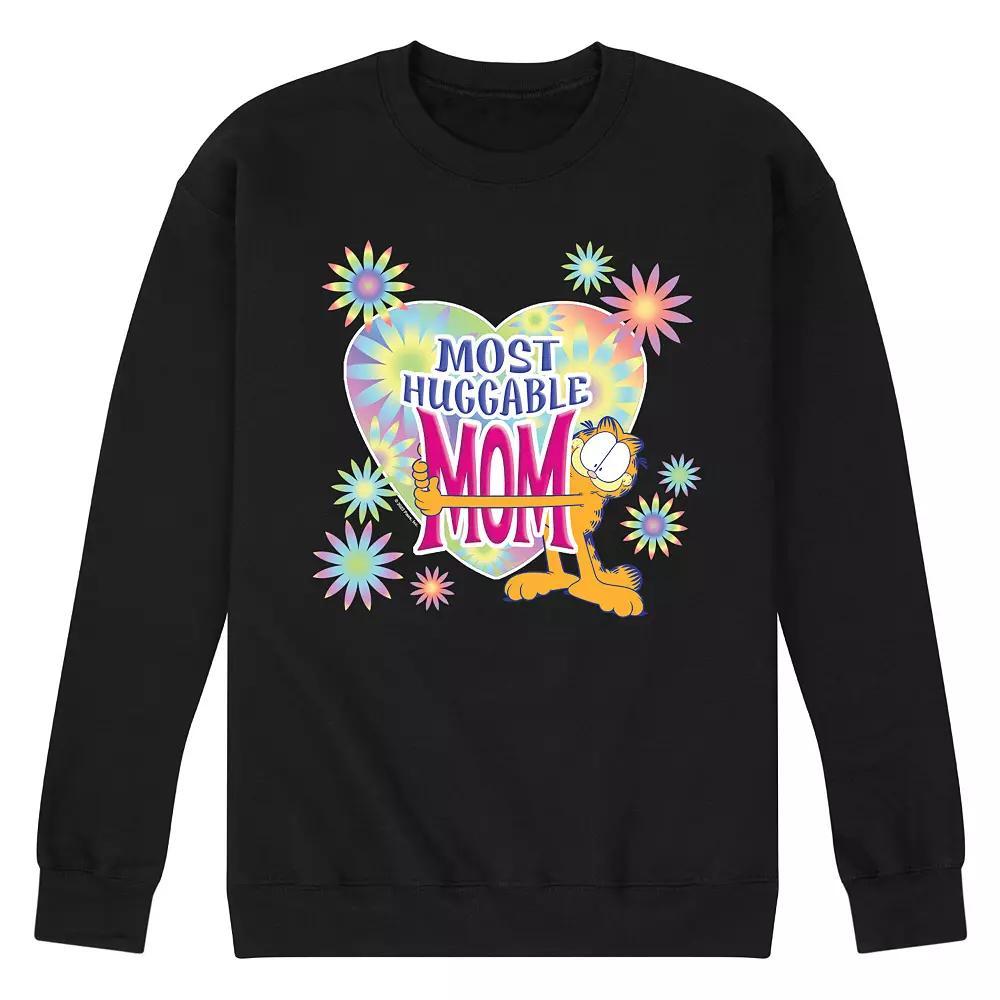 Mens Garfield Most Huggable Mom Graphic Fleece Pullover Product Image
