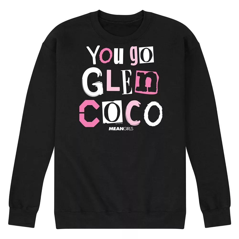 Mens Mean Girls You Go Glen Coco Fleece Sweatshirt Blue Product Image
