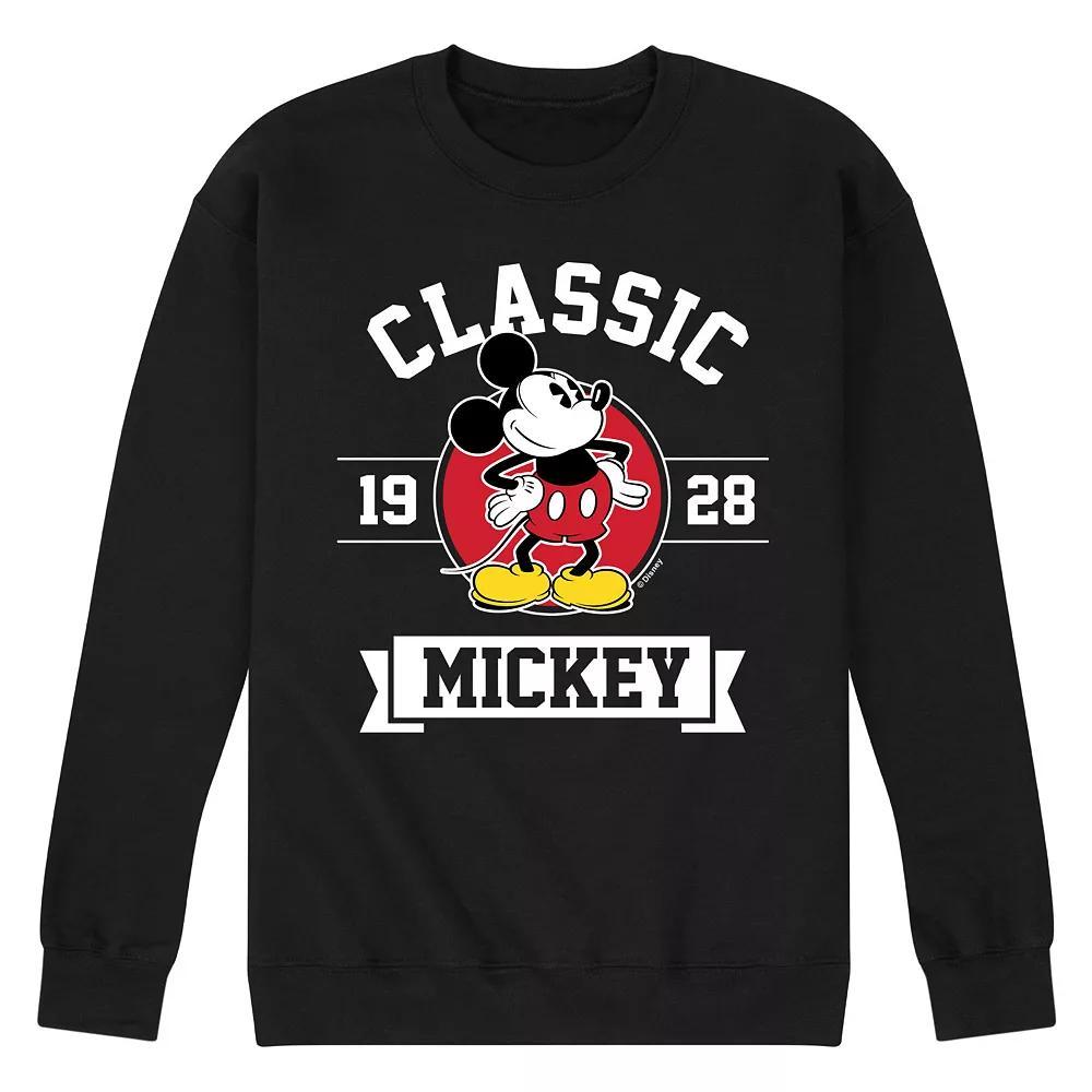 Disneys Mickey Mouse Mens Classic 1928 Fleece Sweatshirt Blue Product Image