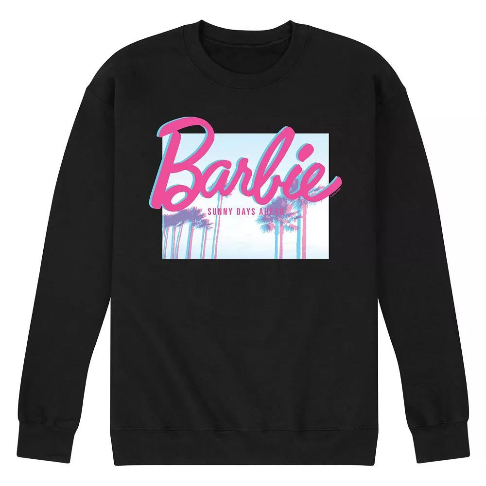 Mens Barbie Dream Summer Sunny Days Fleece Sweatshirt Blue Product Image