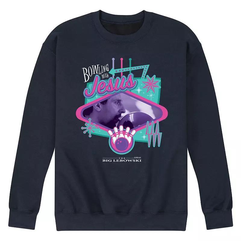 Mens The Big Lebowski Bowling Fleece Blue Product Image