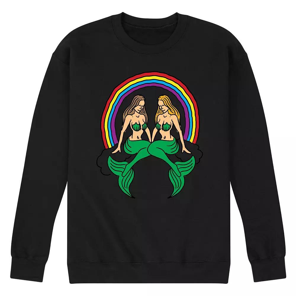 Mens Equal Equality Fleece Sweatshirt Blue Product Image