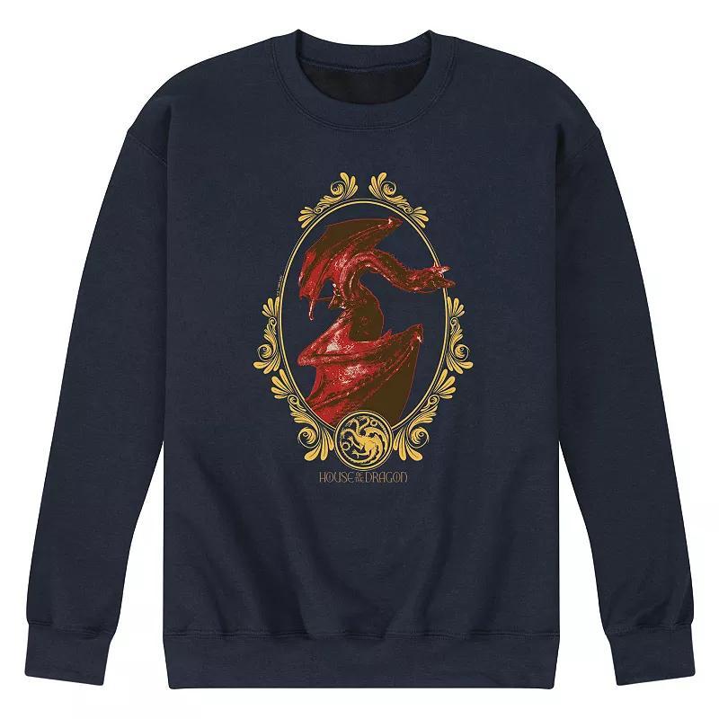 Mens House Of Dragon Three Dragons Fleece Sweatshirt Blue Product Image