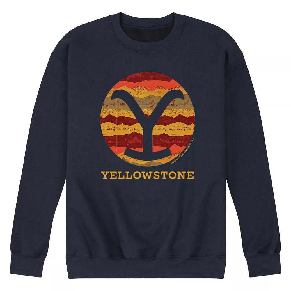 Men's Yellowstone Patterned Y Sweatshirt, Size: XL, Black Product Image