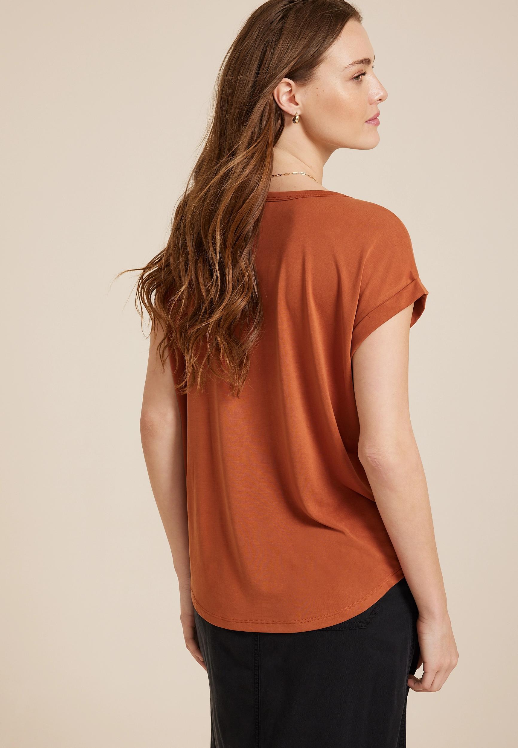 24/7 Clara Sandwash Short Sleeve Tee Product Image