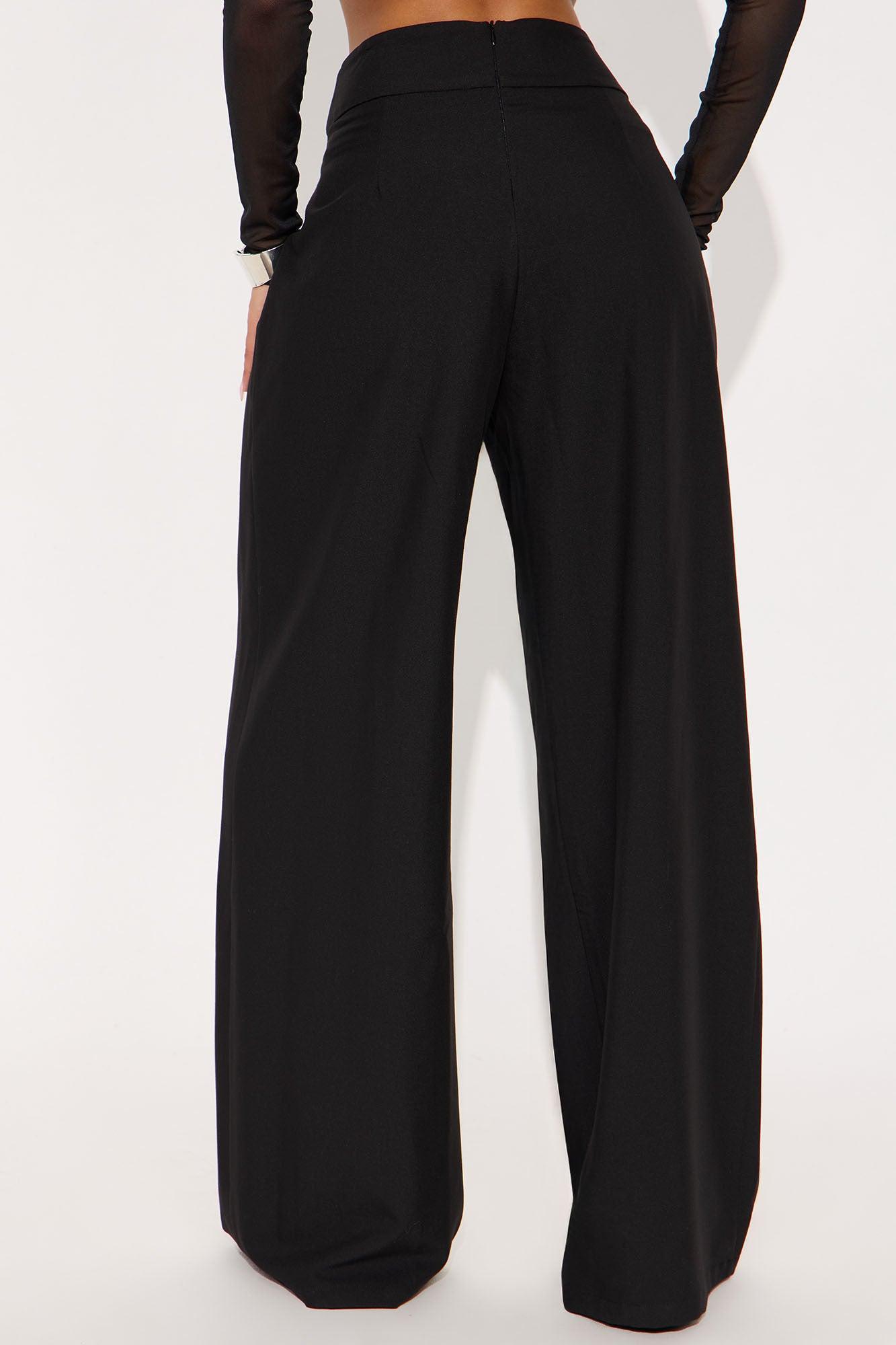Different Standards Wide Leg Trouser Pant - Black Product Image