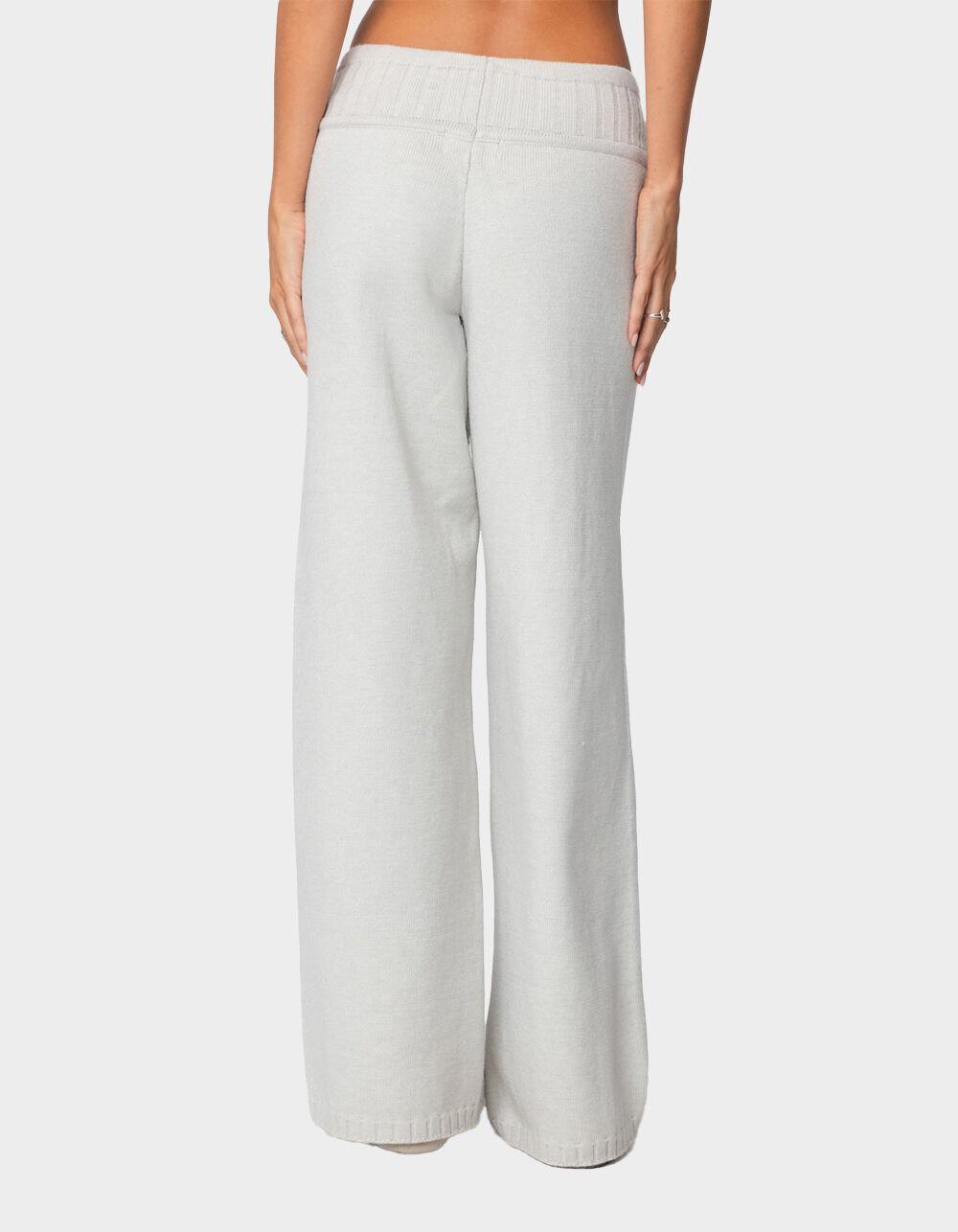 EDIKTED Russell Straight Leg Knit Pants Product Image