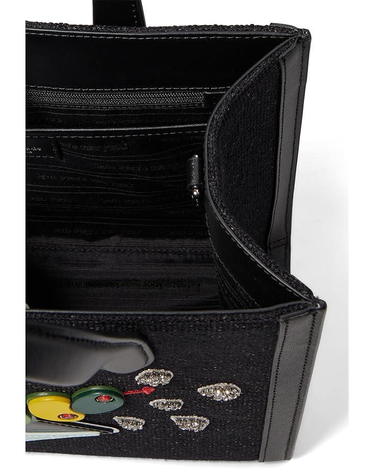 Spaced Out Embellished Metallic Leather Micro Crossbody Product Image