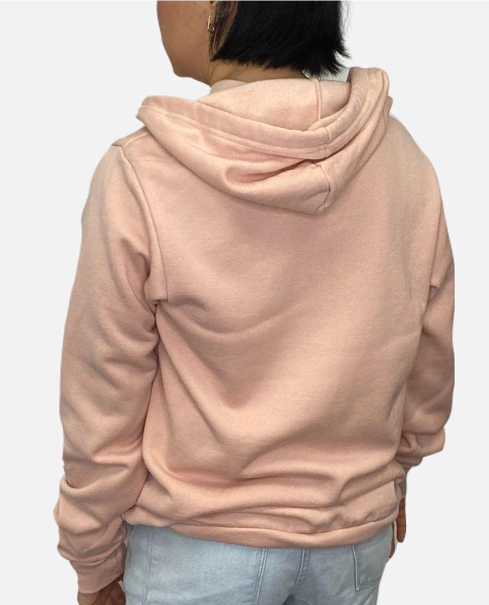 Style Reform Dotty Peach Zip Up Hoodie-Peach Evil Eye Product Image
