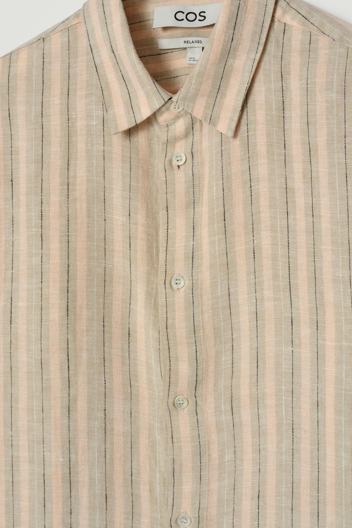 RELAXED LINEN LONG-SLEEVED SHIRT Product Image
