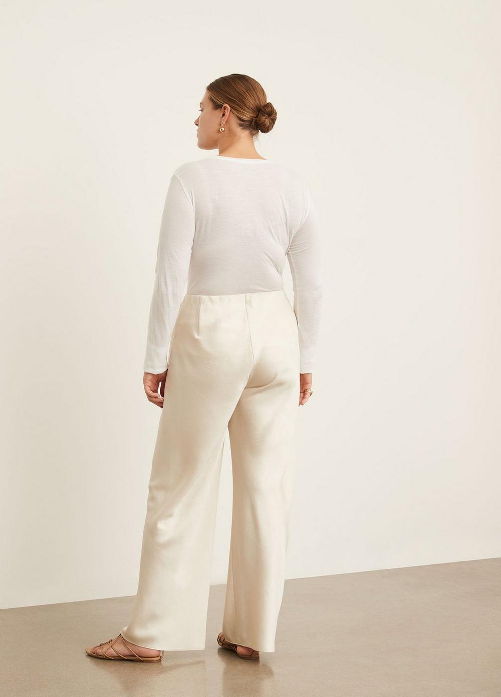 Womens Satin Bias Pant, Bona, Size 3XL Vince Product Image