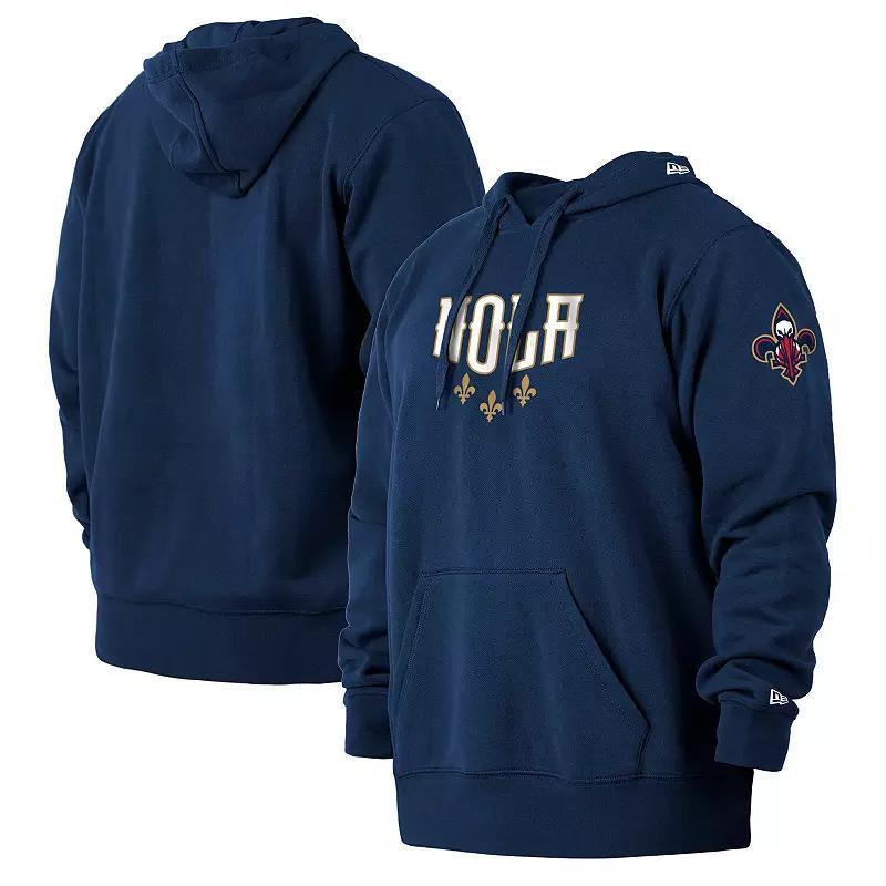 Mens New Era Black Miami Heat 2021/22 City Edition Big & Tall Pullover Hoodie Product Image