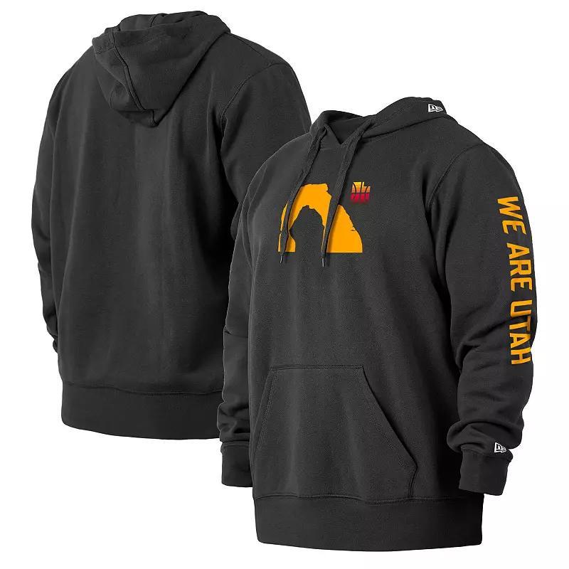 Mens New Era Black Miami Heat 2021/22 City Edition Big & Tall Pullover Hoodie Product Image