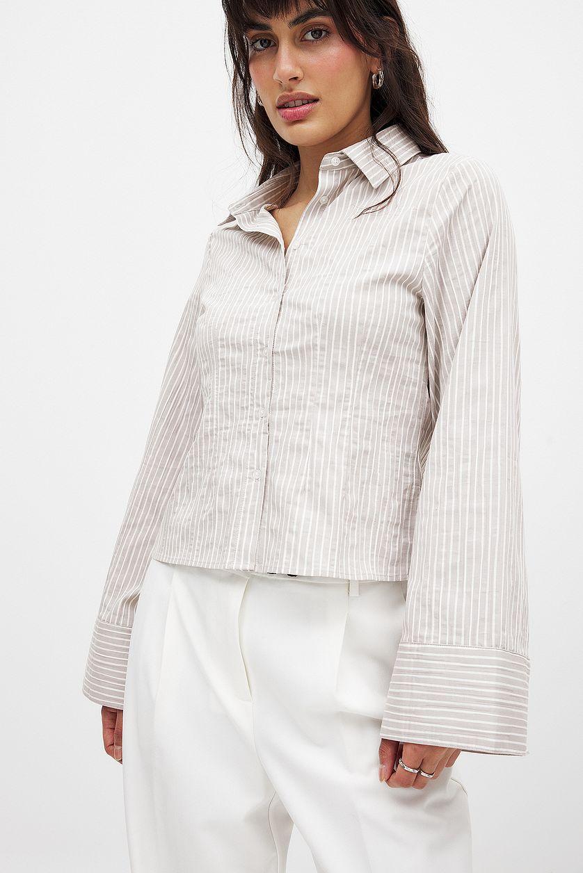 Fitted Wide Cuff Shirt Product Image