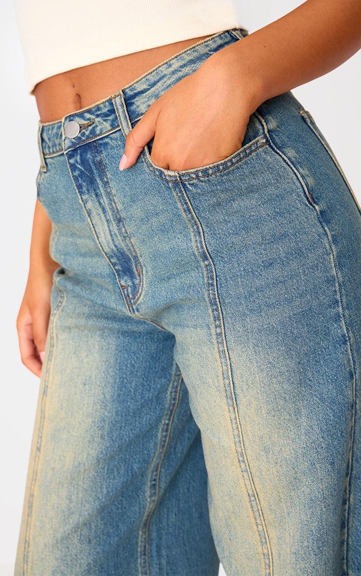Tall Vintage Wash Wide Leg Jeans Product Image