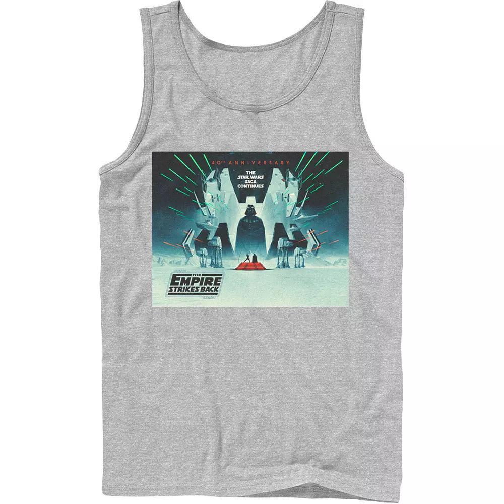 Men's Star Wars: The Empire Strikes Back 40th Anniversary Poster Tank Top, Size: Large, White Product Image