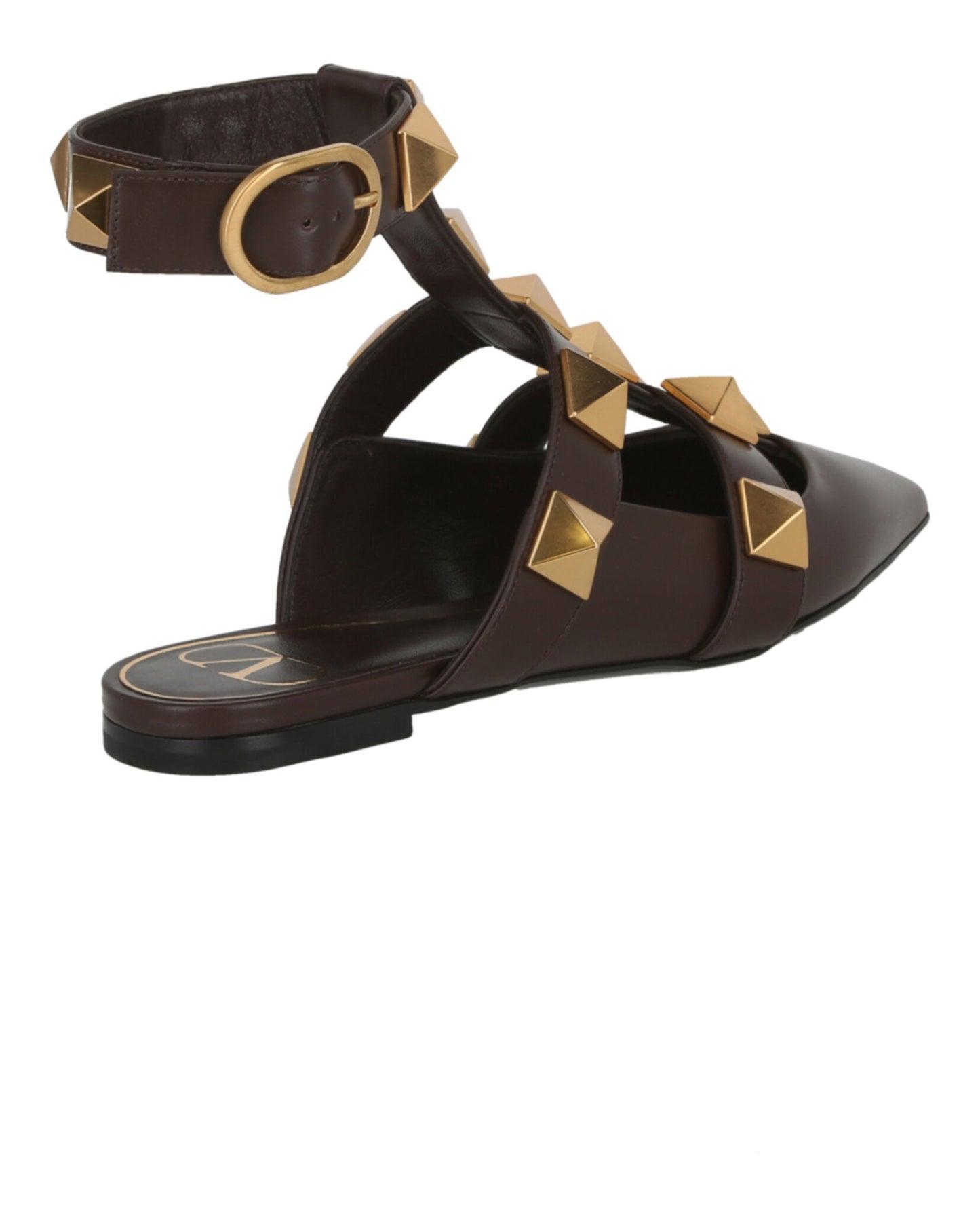 Valentino Roman Stud Ballerina Shoes Product Image