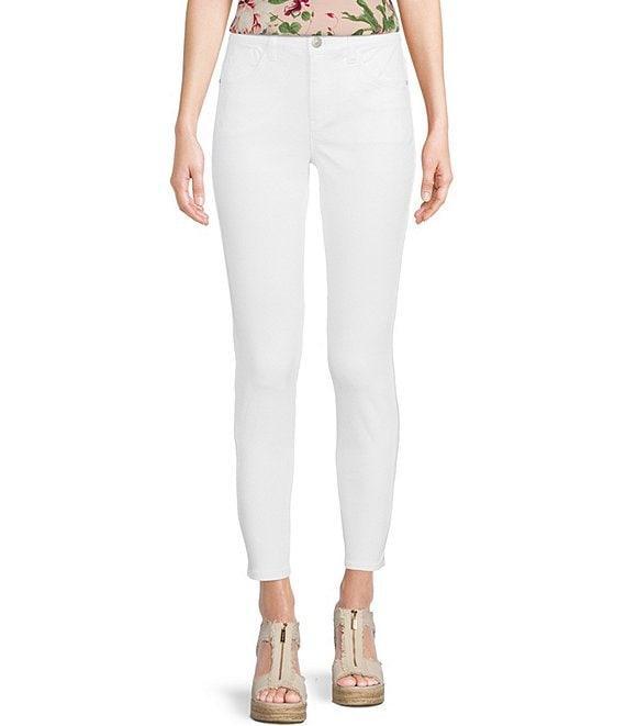 Gibson & Latimer Perfect Fit Ankle Side Slit Skinny Twill Jeans Product Image