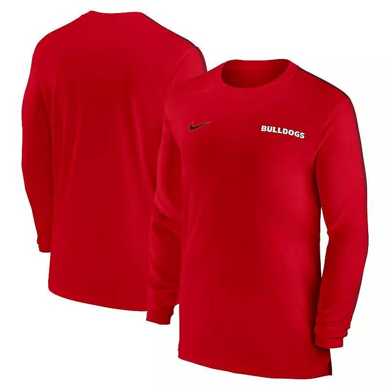 Men's Nike Orange Clemson Tigers 2024 Sideline Coach UV Performance Long Sleeve T-Shirt, Size: Large Product Image