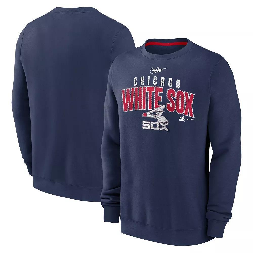 Men's Nike  Navy Chicago White Sox Cooperstown Collection Team Shout Out Pullover Sweatshirt, Size: Small, Blue Product Image