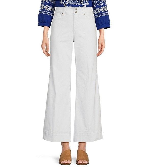 NYDJ Mia Stretch Denim High Rise Ankle Palazzo Jeans Product Image