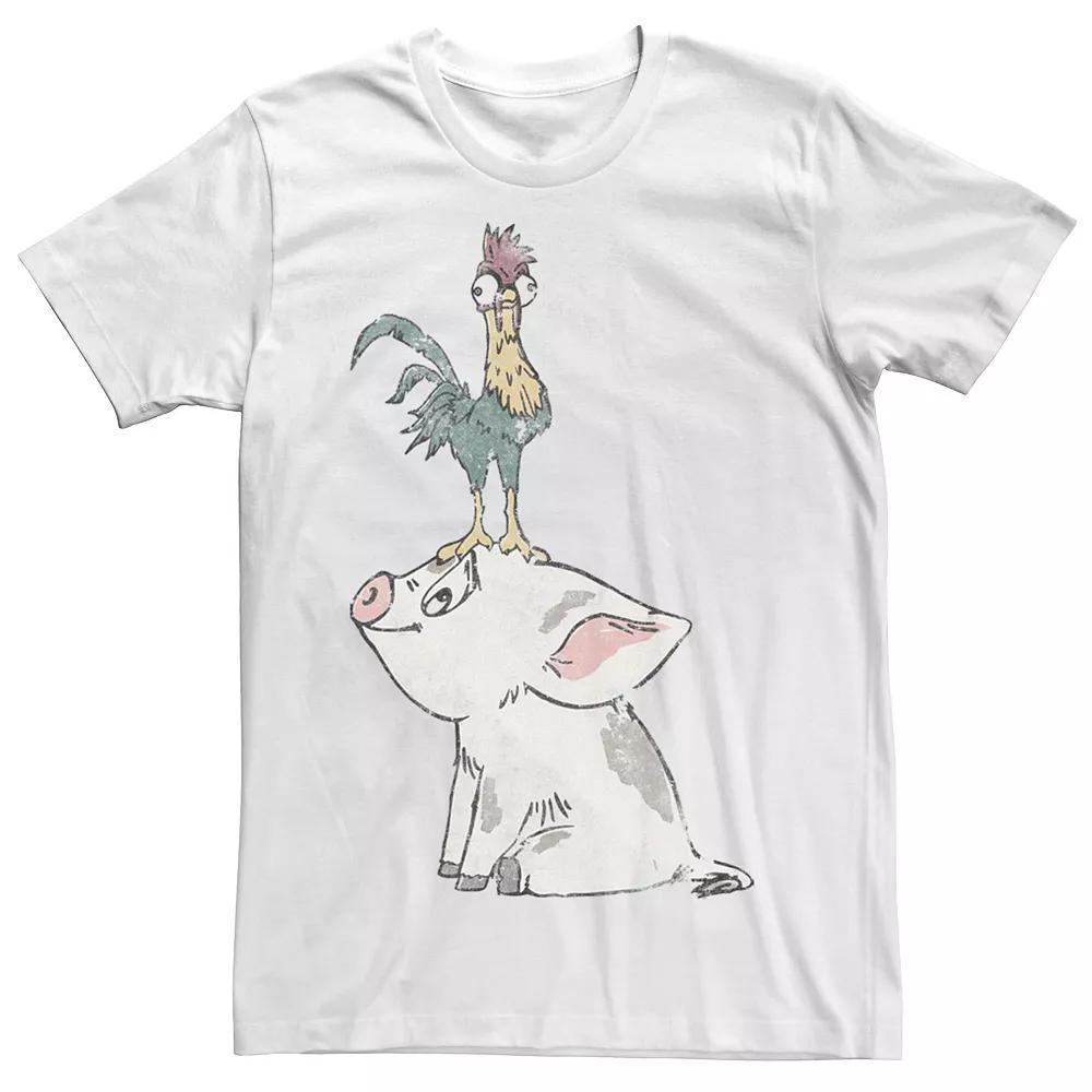 Disney's Moana Pua Drawn Smile Men's Tee, Size: Small, White Product Image