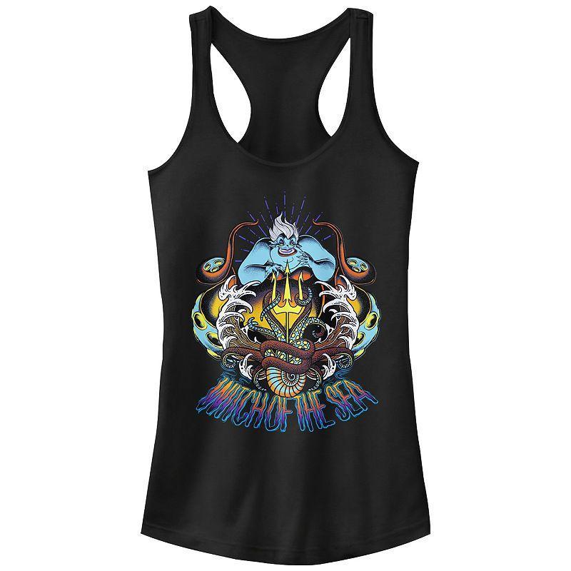 Disney Villains The Little Mermaid Ursula Witch Of The Sea Juniors' Racerback Tank Top, Girl's, Size: Medium, Black Product Image