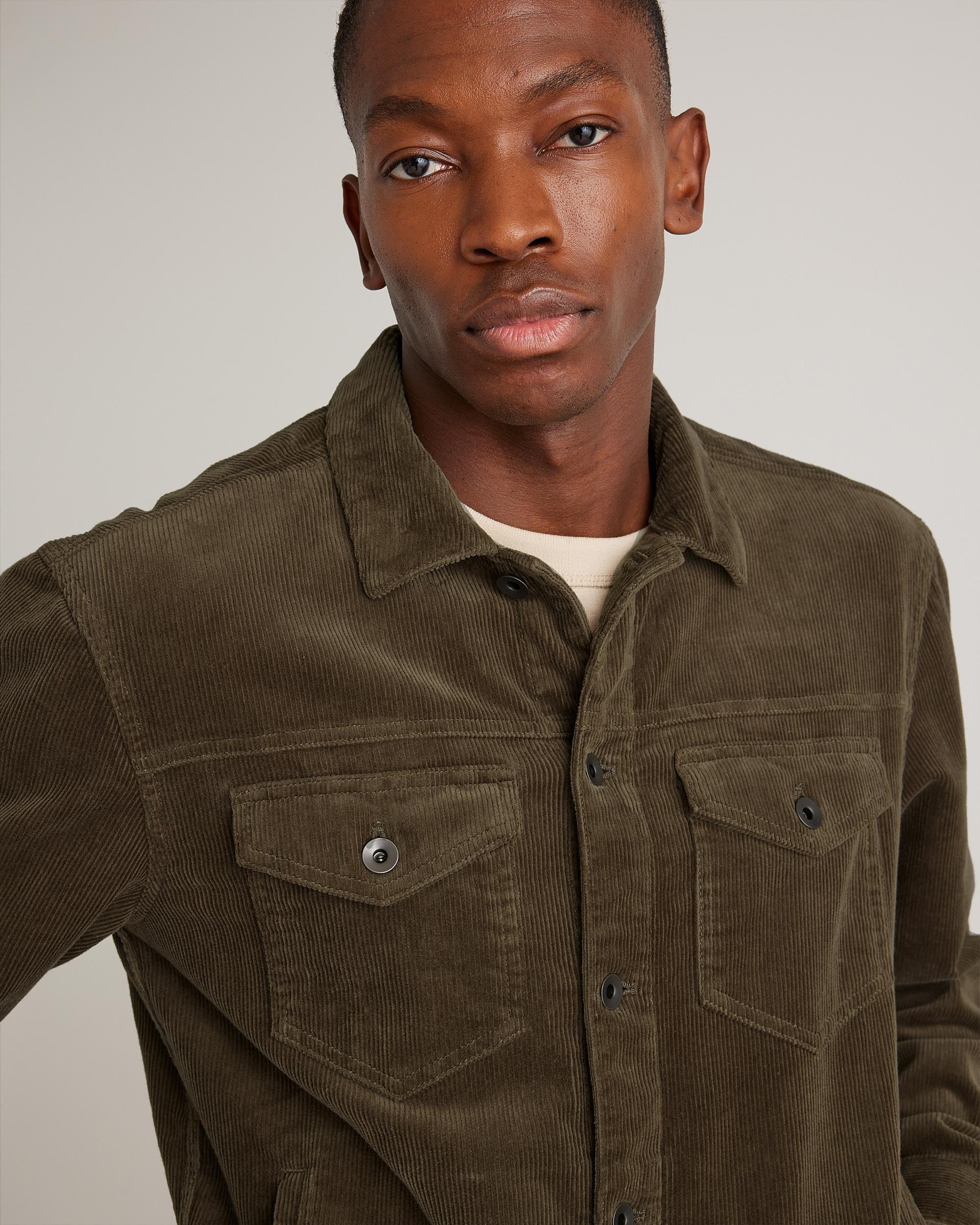Quince | Men's Organic Stretch Corduroy Trucker Jacket Organic Cotton Product Image
